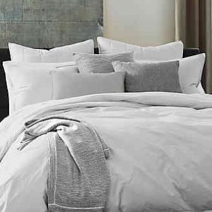 TWO Kenneth Cole NY Escape Euro Pillow Shams 385TC